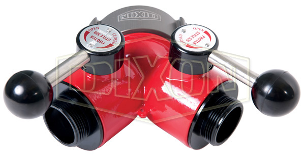 Aluminum 2-Way Ball Valve Female Swivel Inlet